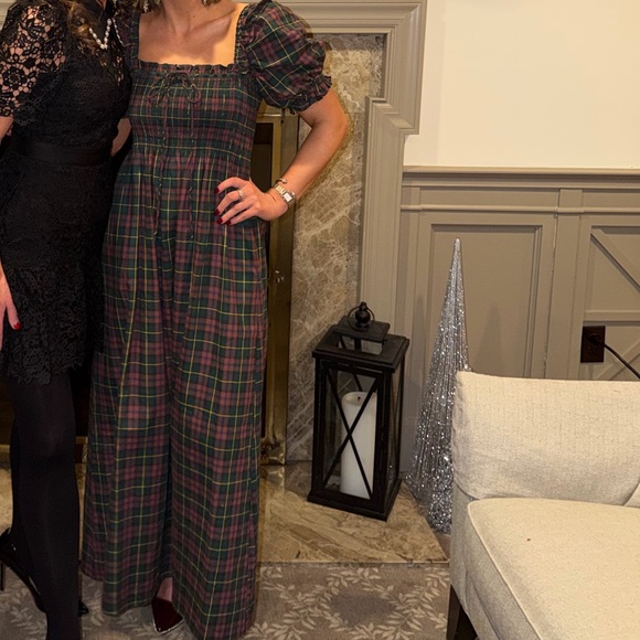 Plaid Puff Sleeve Dress - Picture 2 of 3